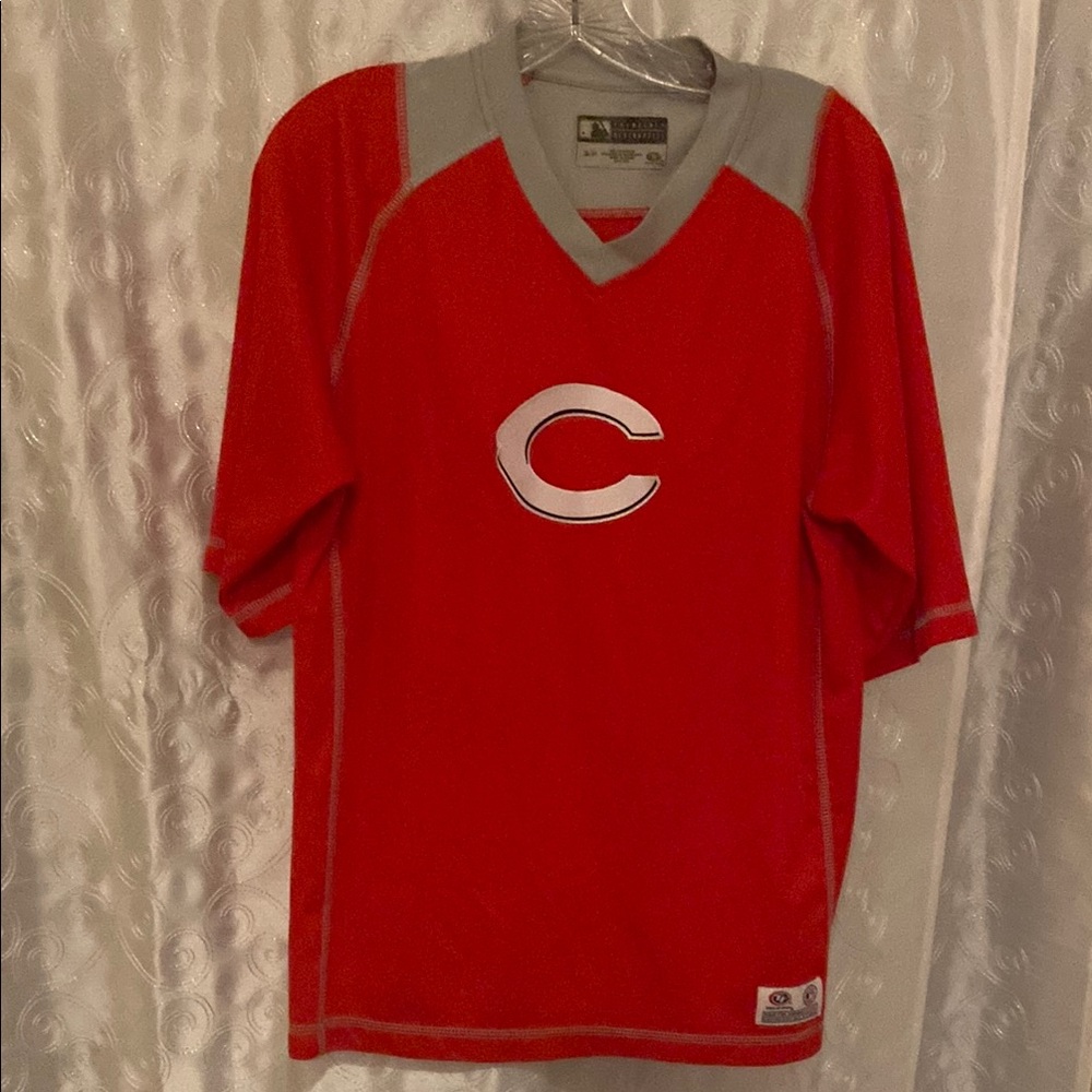 MLB True Fan Cincinnati Red’s Jersey Adult Size Small 🔥 YB7